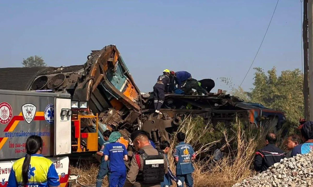 Thailand Train Accident today