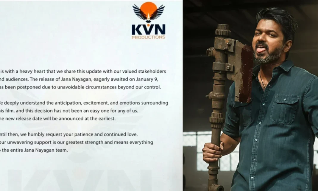 ThalapathyVijay's Jana Nayagan Postponed