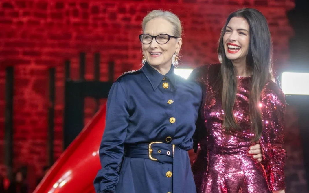 Anne Hathaway Meryl Streep Dazzle Fans at Devil Wears Prada 2 Event