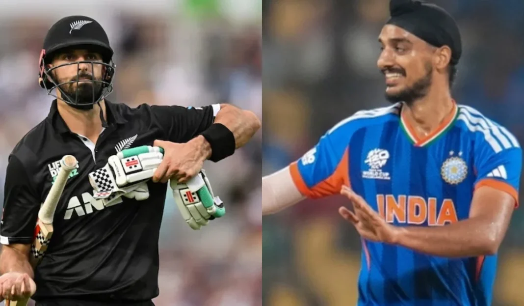 Arshdeep Singh vs Daryl Mitchell Arshdeep Singh vs Daryl Mitchell