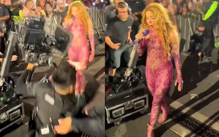 Shakira Cameraman slip